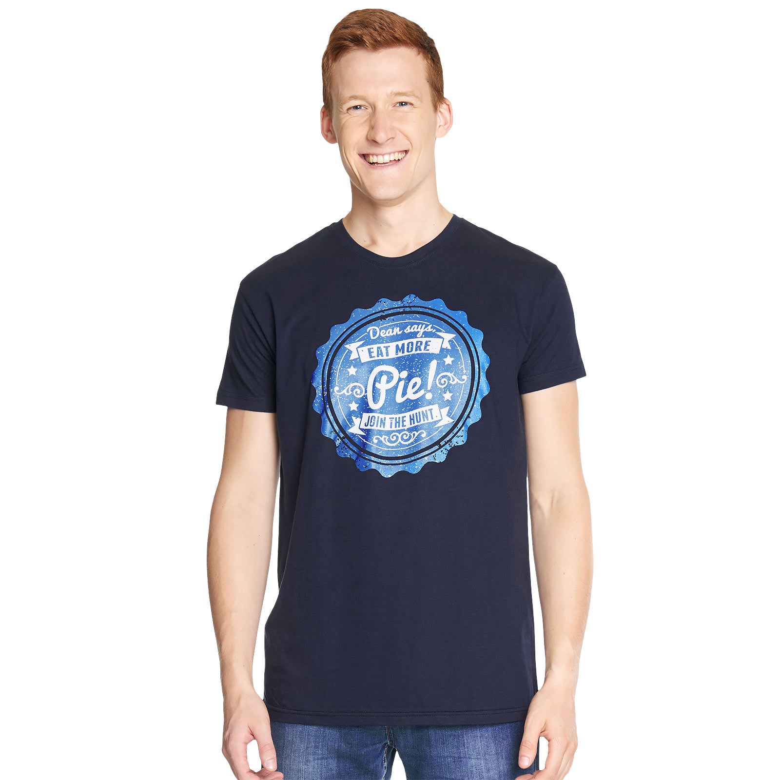 Immagine del prodotto Supernatural - T-shirt blu Eat More Pie