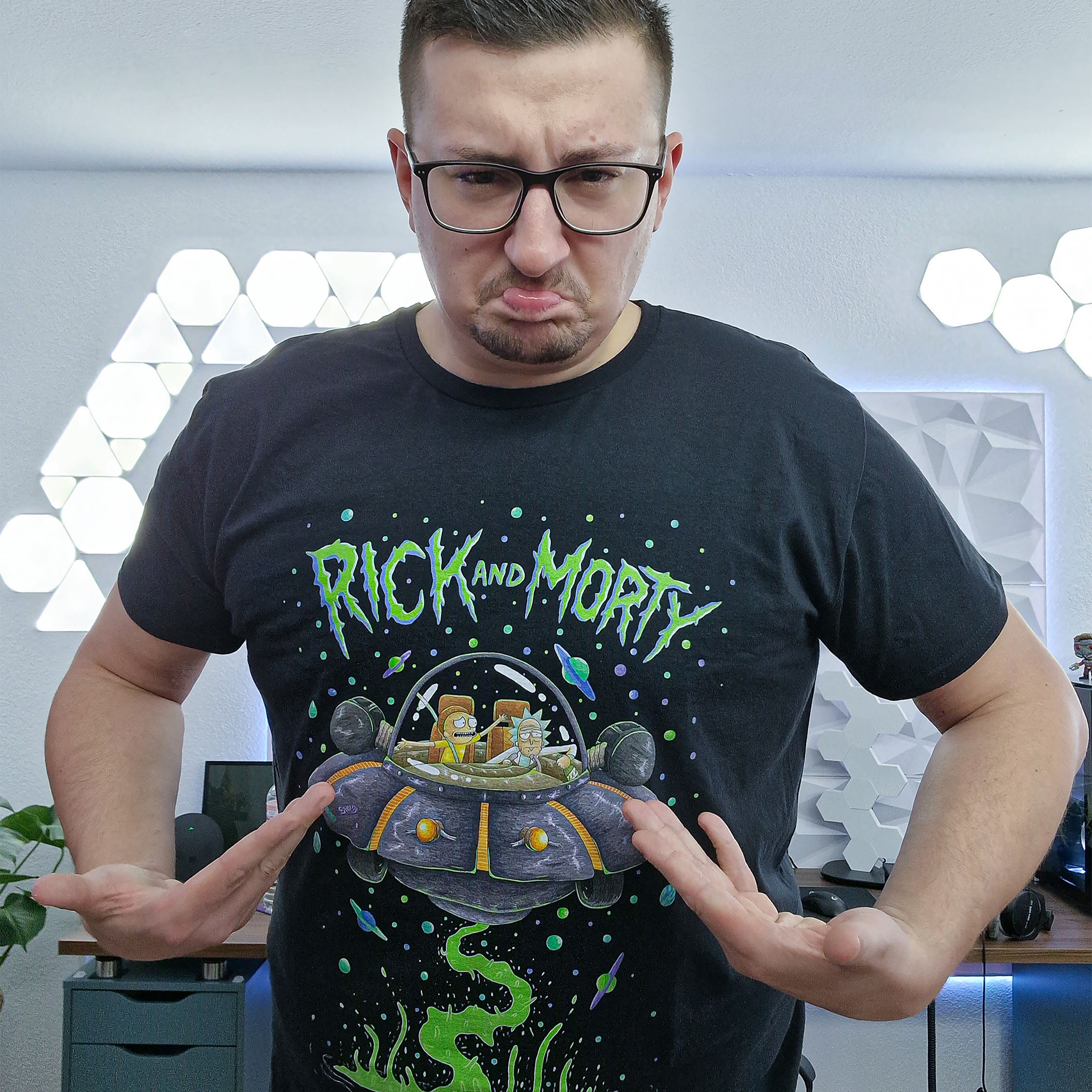 Immagine del prodotto Rick e Morty - T-shirt Space Cruiser nera