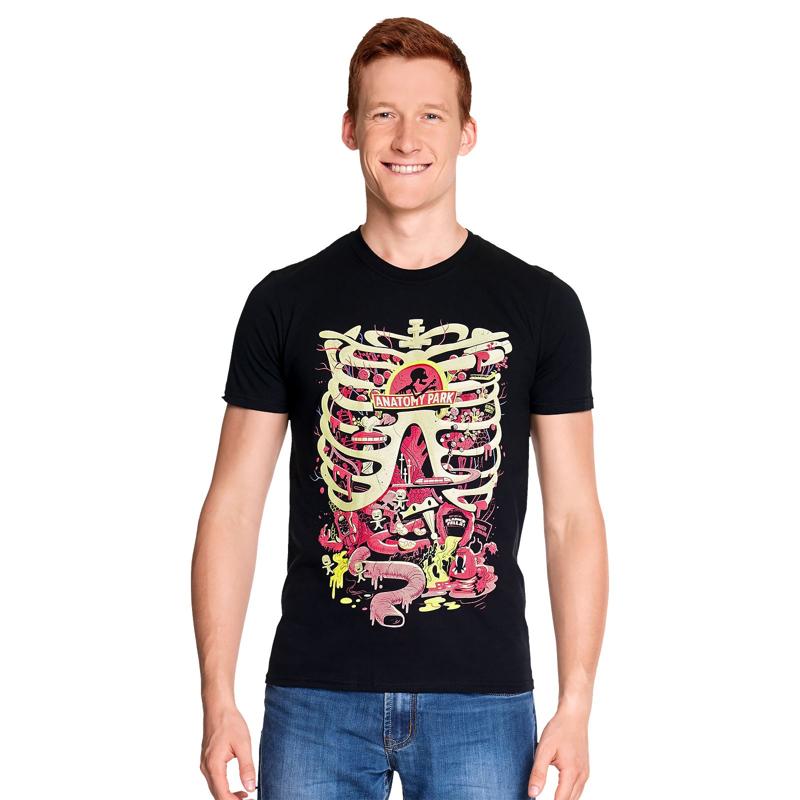 Immagine del prodotto Rick e Morty - T-shirt nera di Anatomy Park