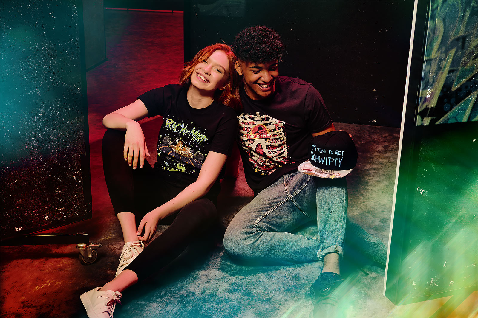 Immagine del prodotto Rick e Morty - T-shirt nera di Anatomy Park