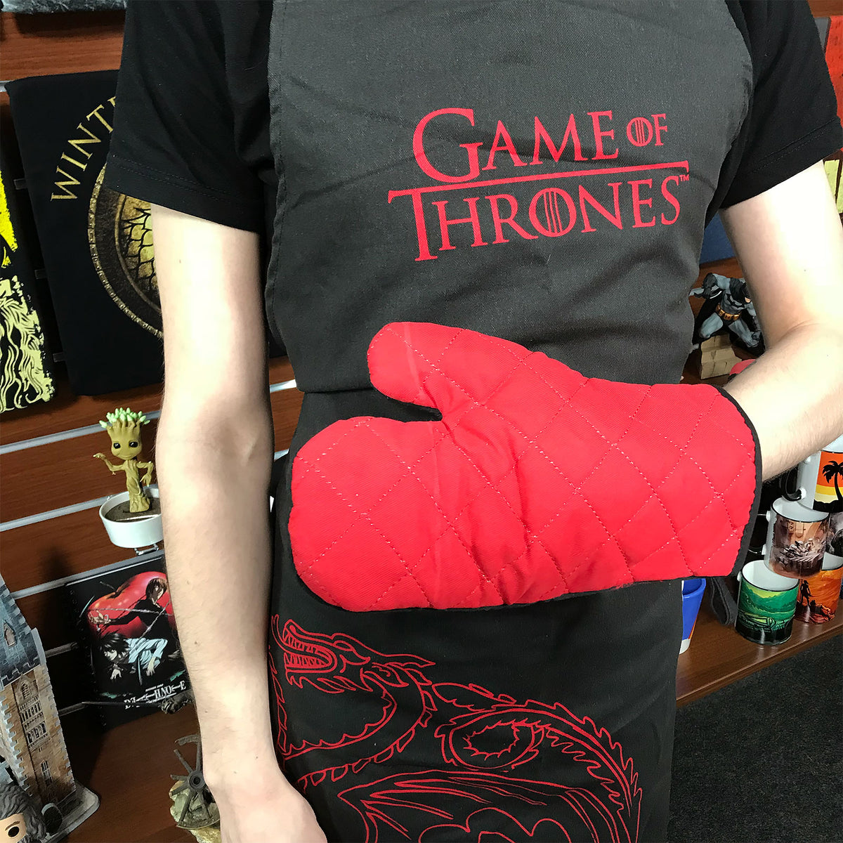 Product image Game of Thrones - Targaryen Apron with Oven Mitt