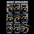 Immagine del prodotto Guardiani della Galassia - T-shirt nera Rocket Expressions
