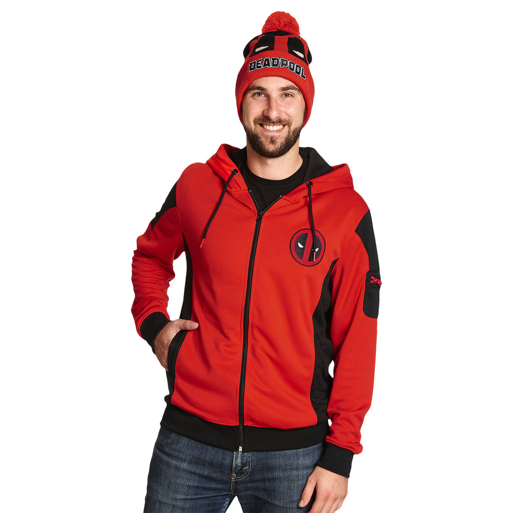 Immagine del prodotto Deadpool - Felpa con cappuccio rossa con logo