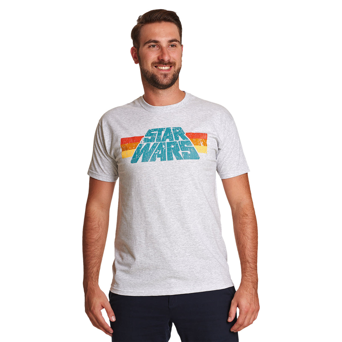 Immagine del prodotto Star Wars - T-shirt con logo vintage 77 grigia