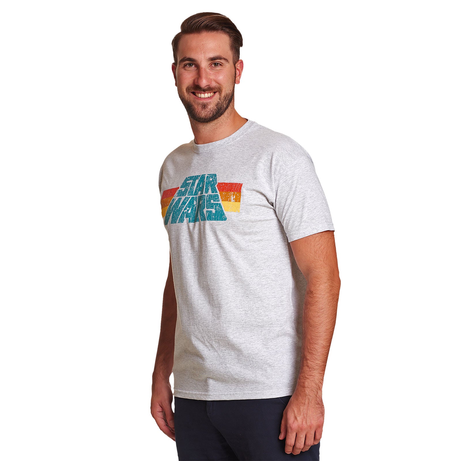 Immagine del prodotto Star Wars - T-shirt con logo vintage 77 grigia