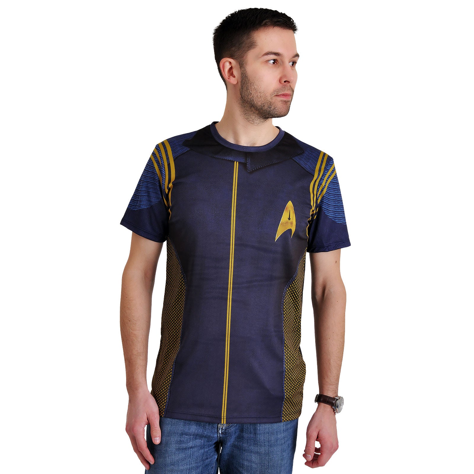 Immagine del prodotto Star Trek - T-shirt blu con uniforme del comandante Discovery