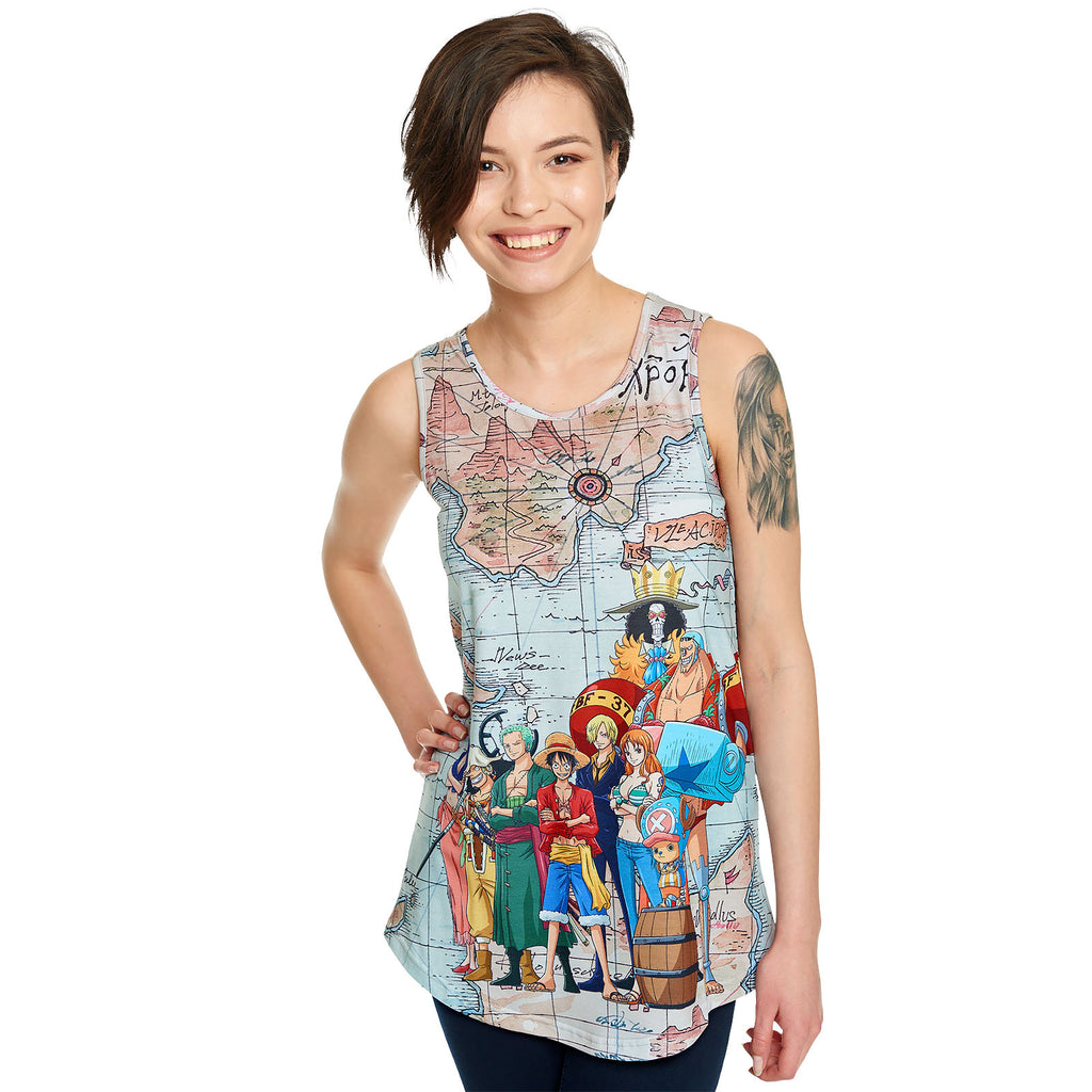 Immagine del prodotto One Piece - East Blue Map Tank Top Loose Fit