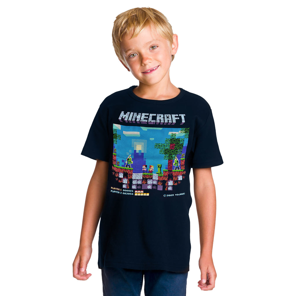 Immagine del prodotto Minecraft - Brawler Retro T-shirt per bambini blu