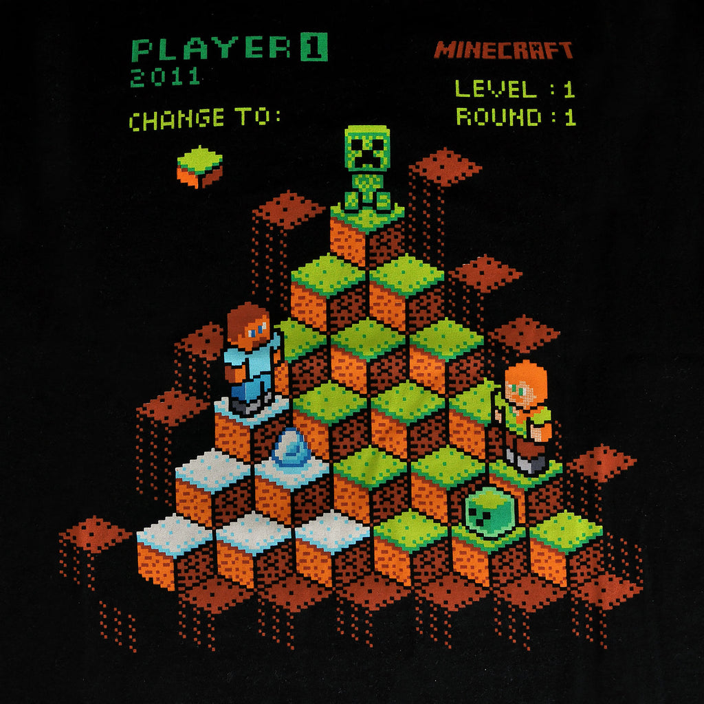 Product image Minecraft - Miner Mountain Retro T-Shirt Kids Black