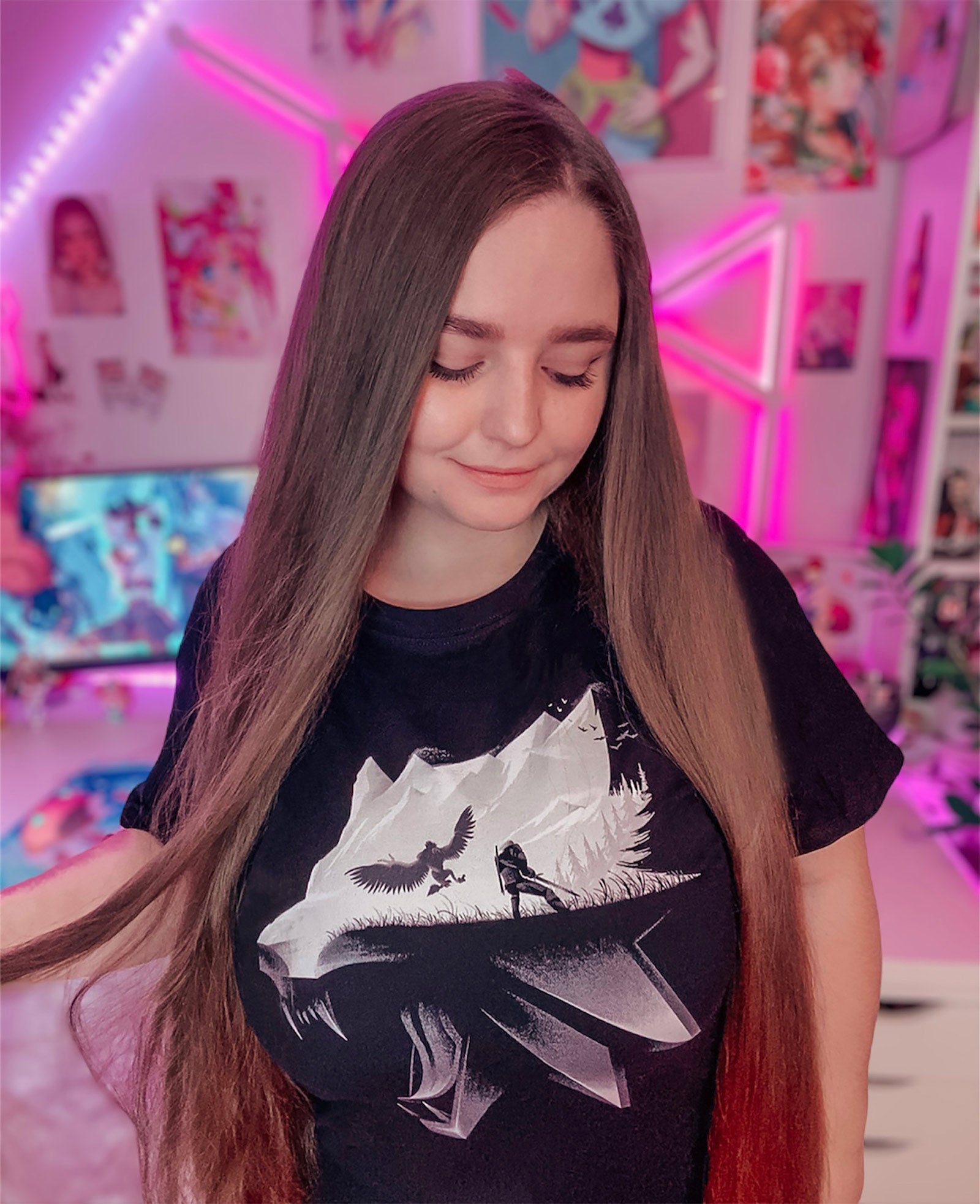 Immagine del prodotto Witcher - T-shirt nera con silhouette di lupo