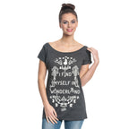 Immagine del prodotto Alice nel Paese delle Meraviglie - T-shirt da donna larga grigia