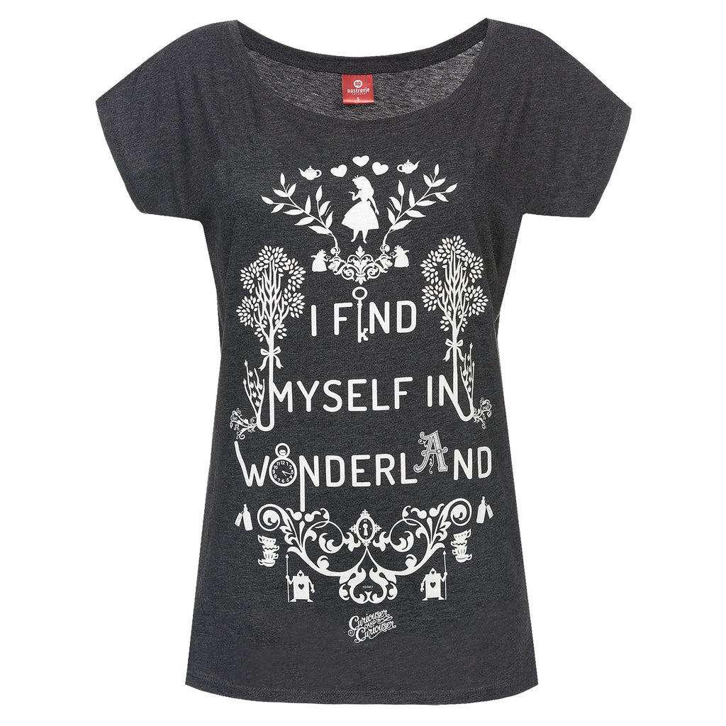 Immagine del prodotto Alice nel Paese delle Meraviglie - T-shirt da donna larga grigia