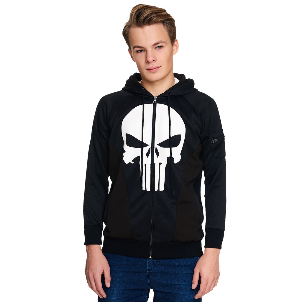 Immagine del prodotto Punisher - Felpa con cappuccio nera con logo