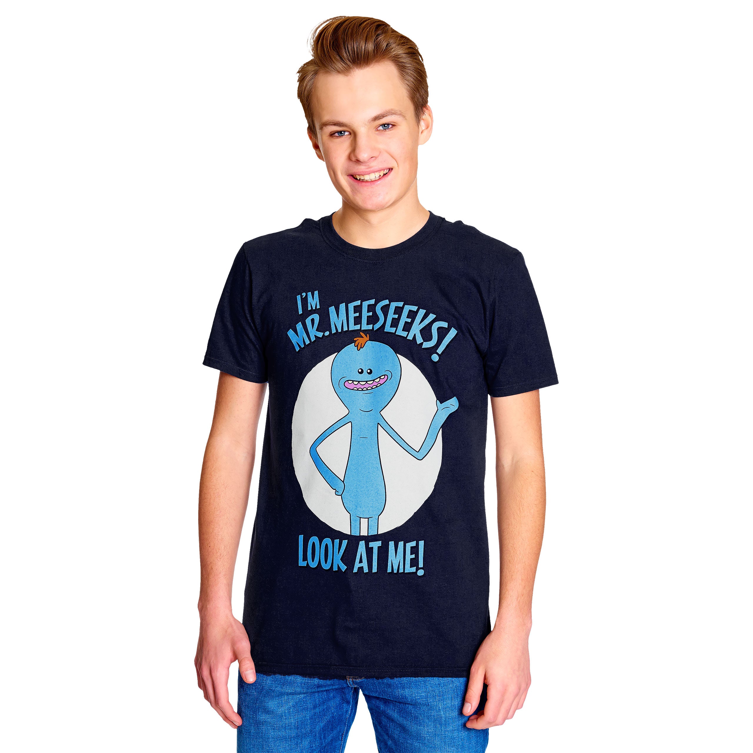 Immagine del prodotto Rick e Morty - T-shirt blu di Mr. Meeseeks