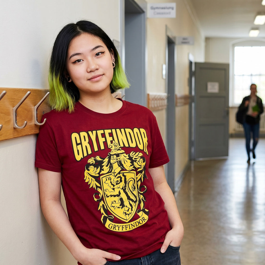 Immagine del prodotto Harry Potter - T-shirt rossa con stemma di Grifondoro
