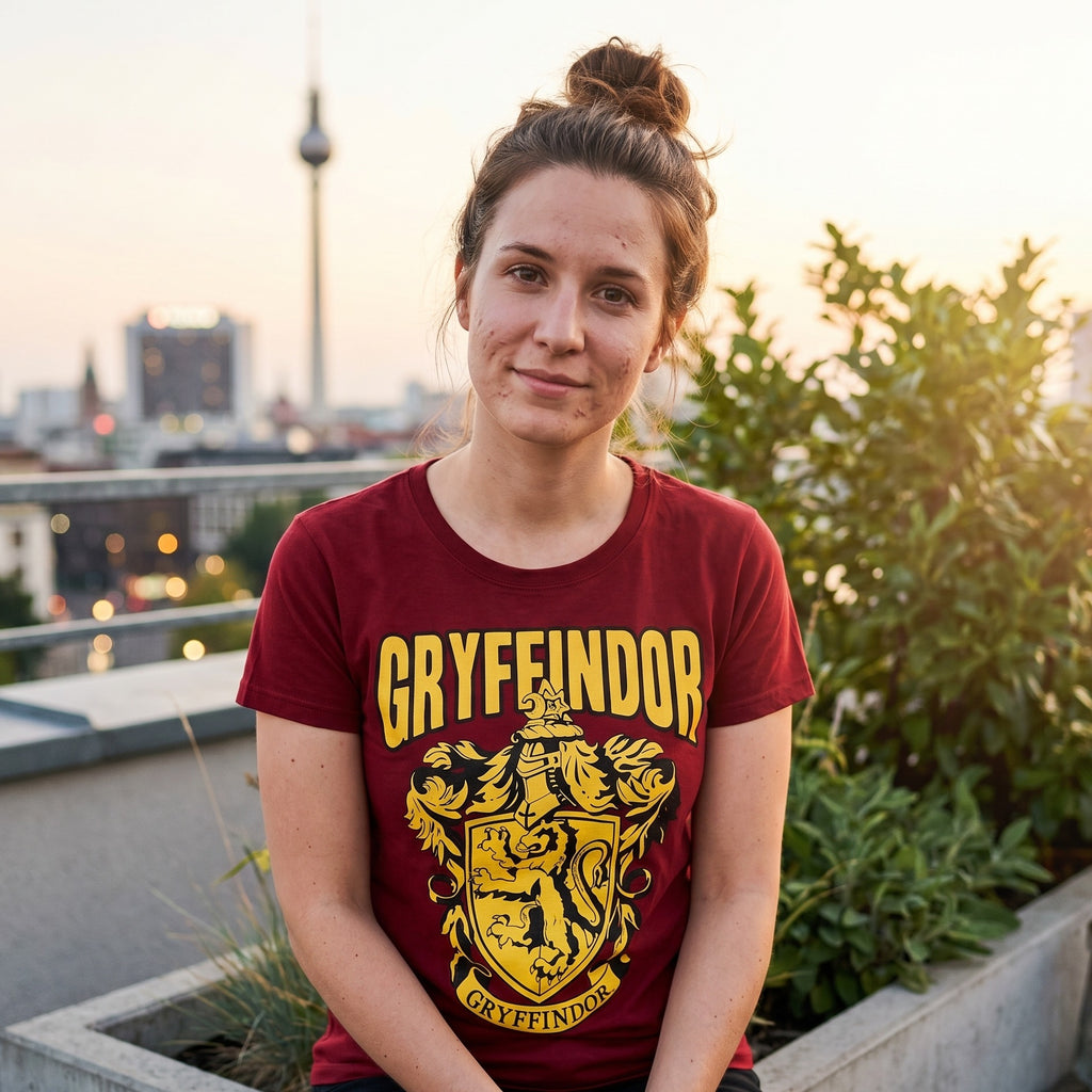 Immagine del prodotto Harry Potter - T-shirt rossa con stemma di Grifondoro