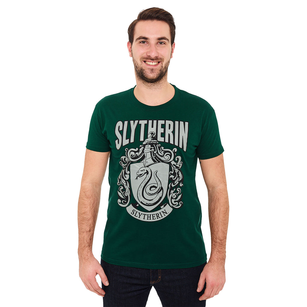 Immagine del prodotto Harry Potter - T-shirt verde con stemma di Slytherin