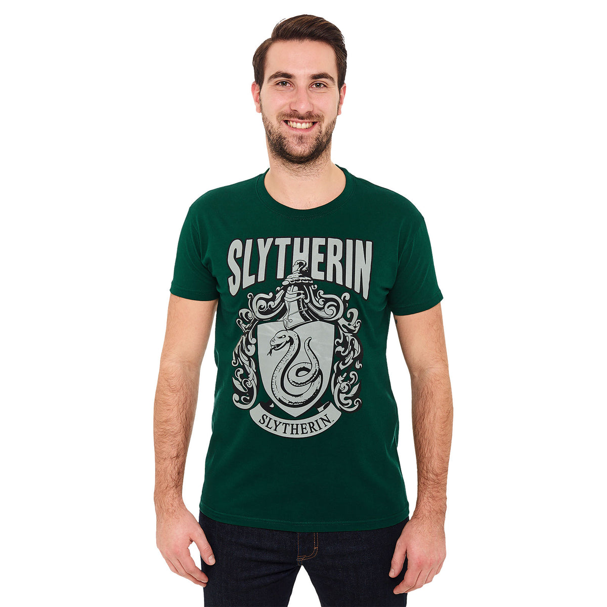 Immagine del prodotto Harry Potter - T-shirt verde con stemma di Slytherin