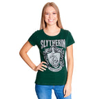 Immagine del prodotto Harry Potter - T-shirt da donna con stemma di Serpeverde verde