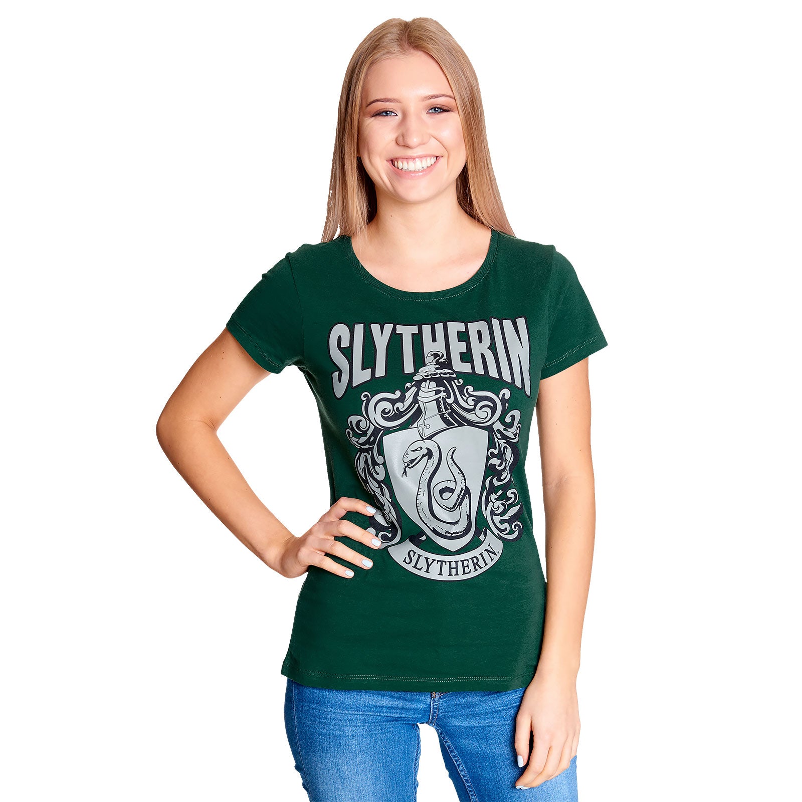 Immagine del prodotto Harry Potter - T-shirt da donna con stemma di Serpeverde verde