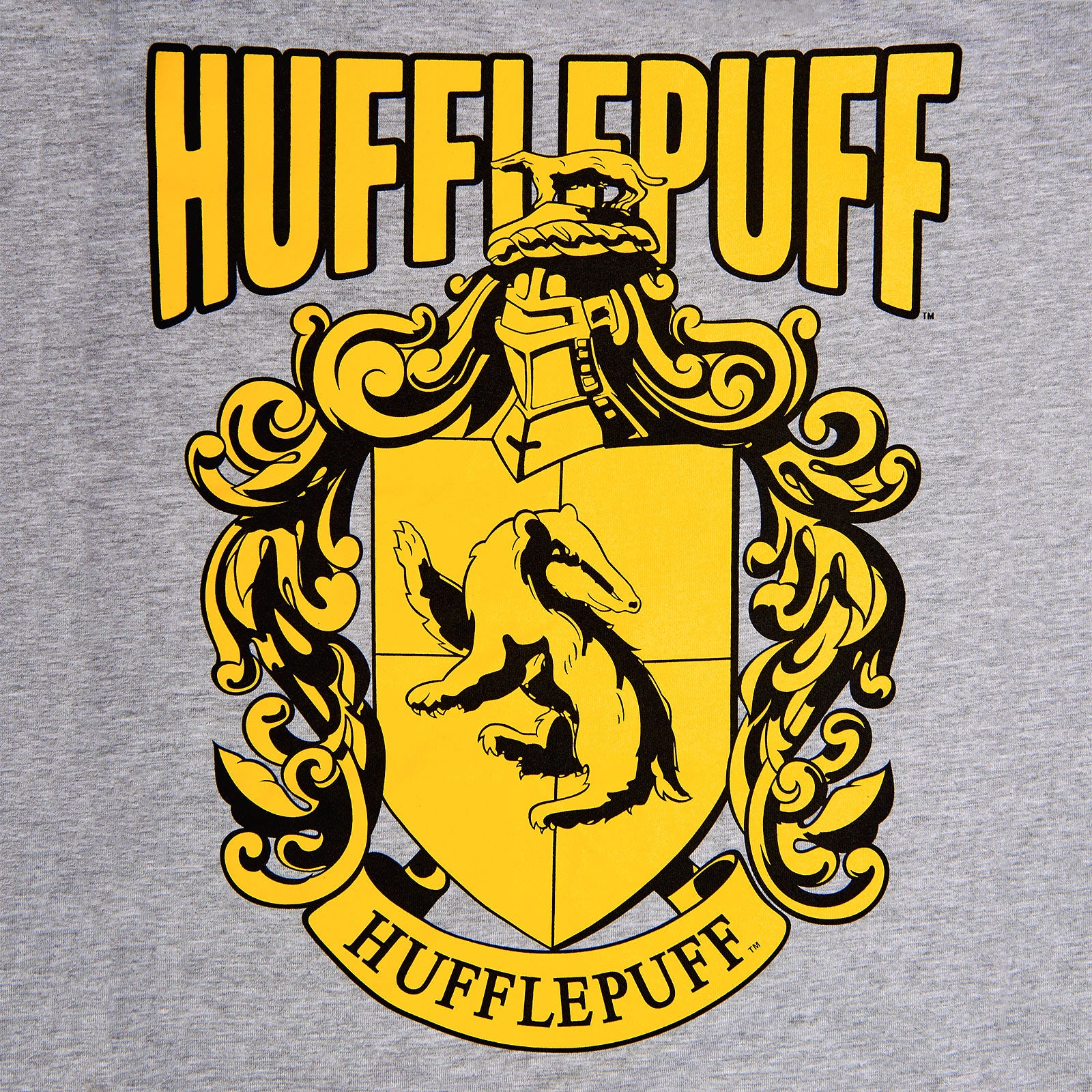 Immagine del prodotto Harry Potter - T-shirt grigia con stemma Hufflepuff
