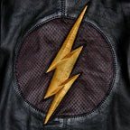 Immagine del prodotto Flash - Giacca di pelle con cappuccio e logo