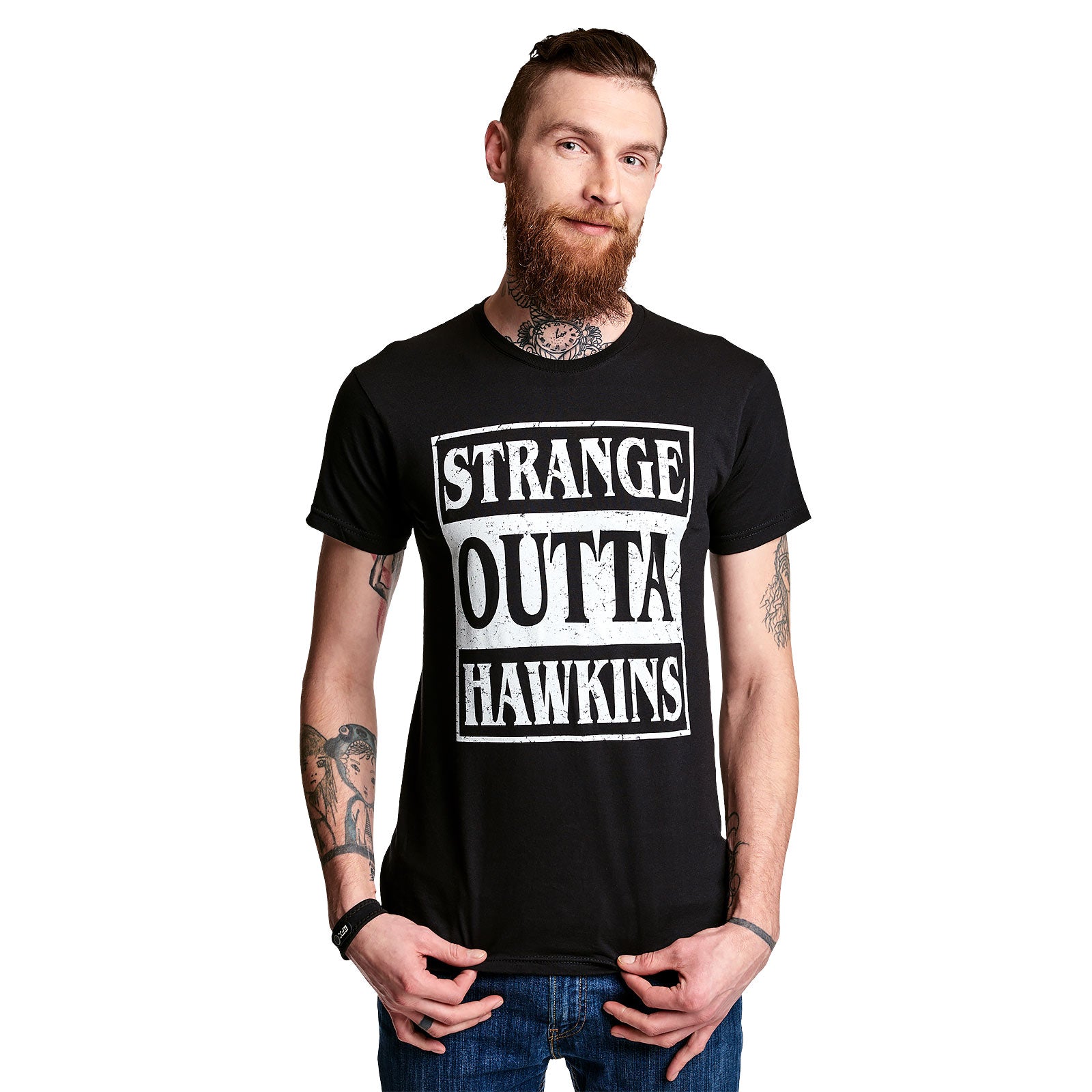 Immagine del prodotto T-shirt Strange Outta Hawkins nera