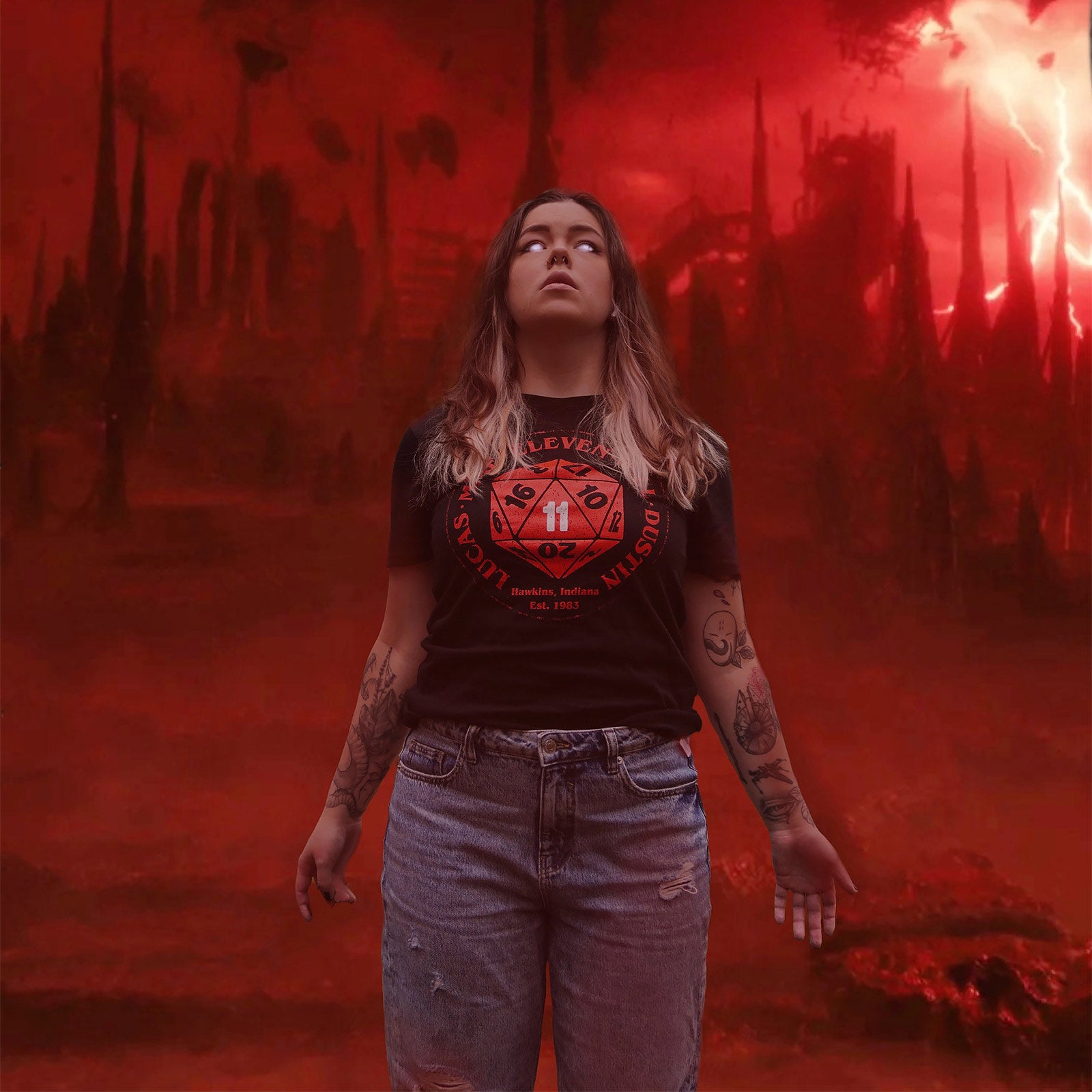 Immagine del prodotto Maglietta Eleven Dice per fan di Stranger Things