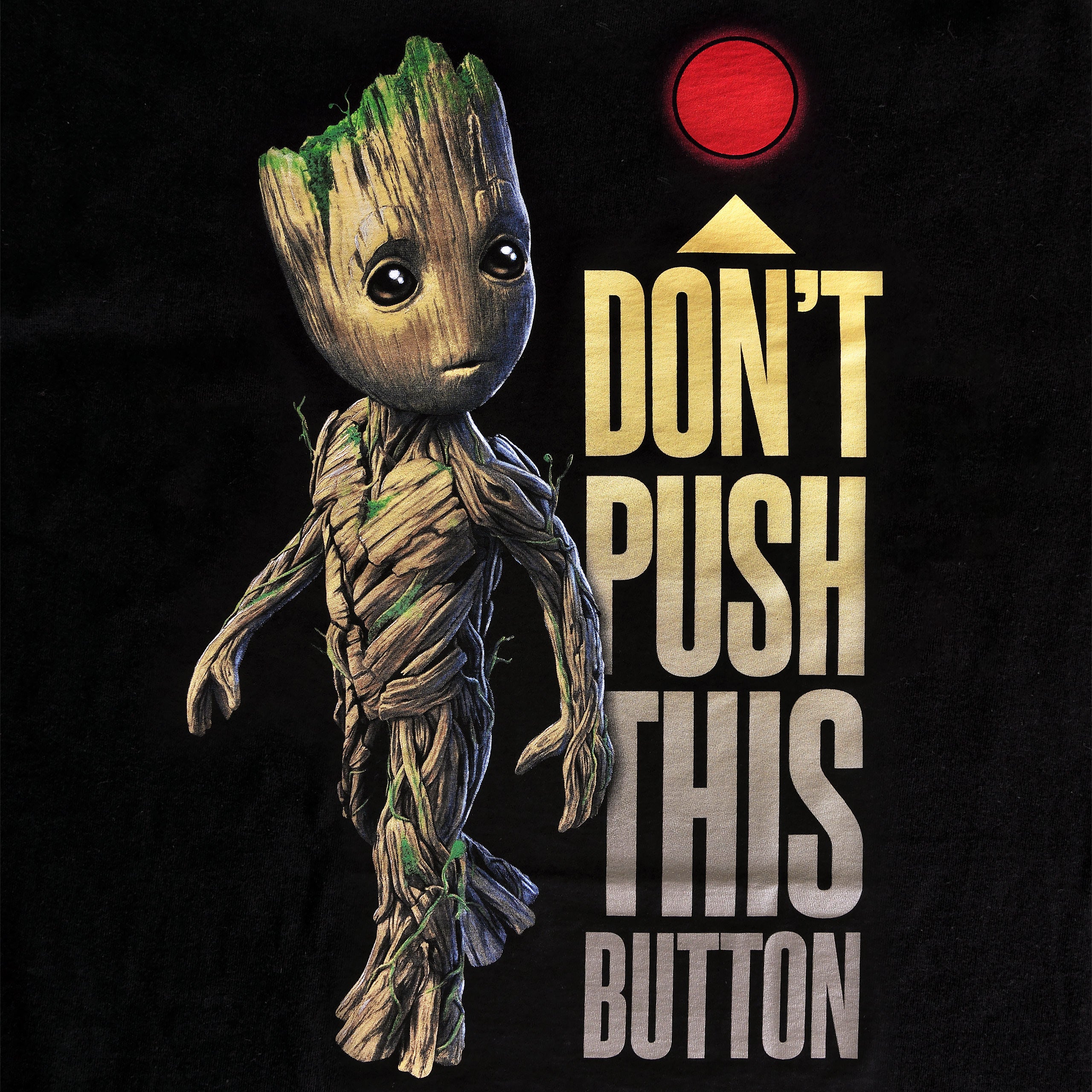 Immagine del prodotto Guardiani della Galassia - Maglietta Groot Button nera
