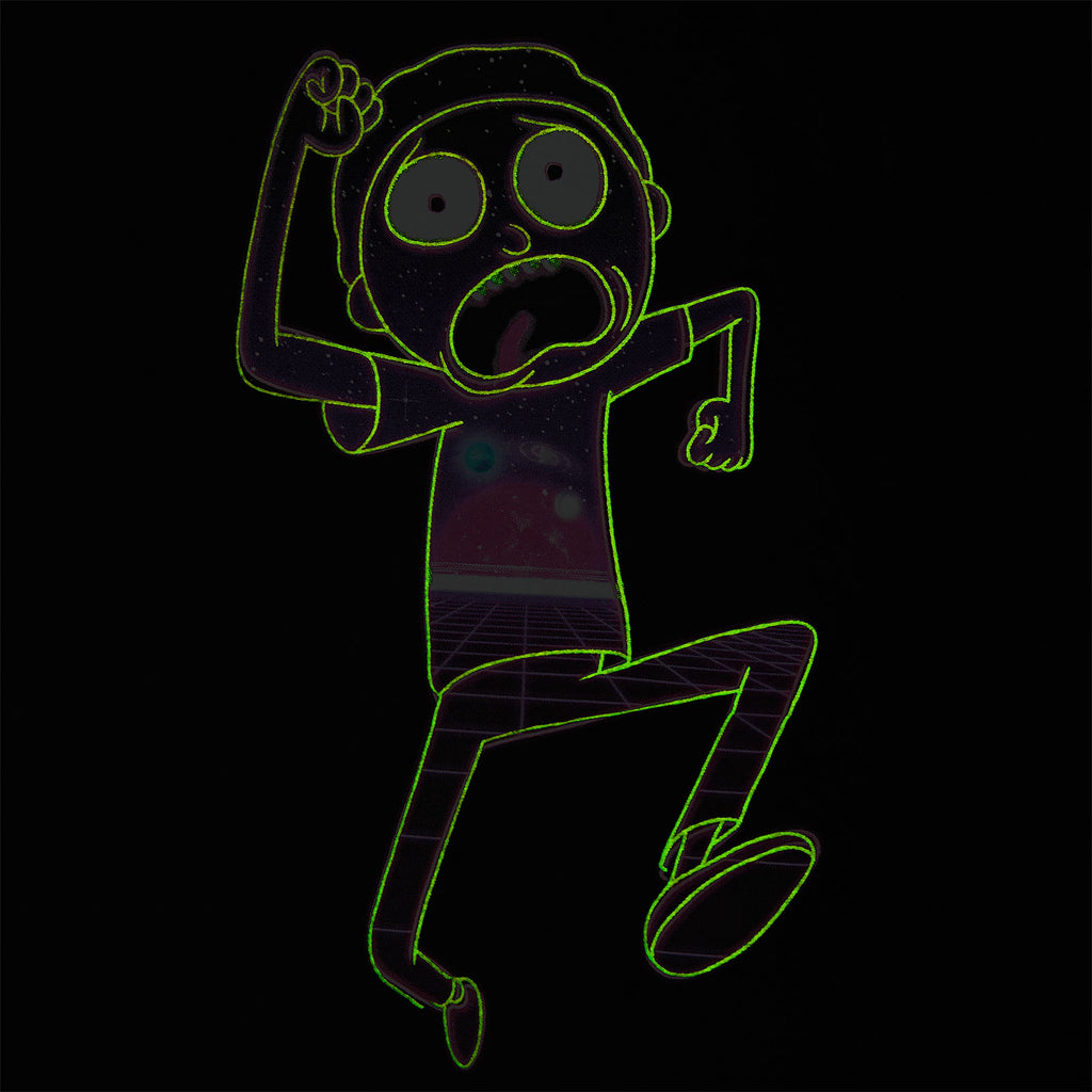 Immagine del prodotto Rick e Morty - T-shirt nera Neon Morty Glow in the Dark