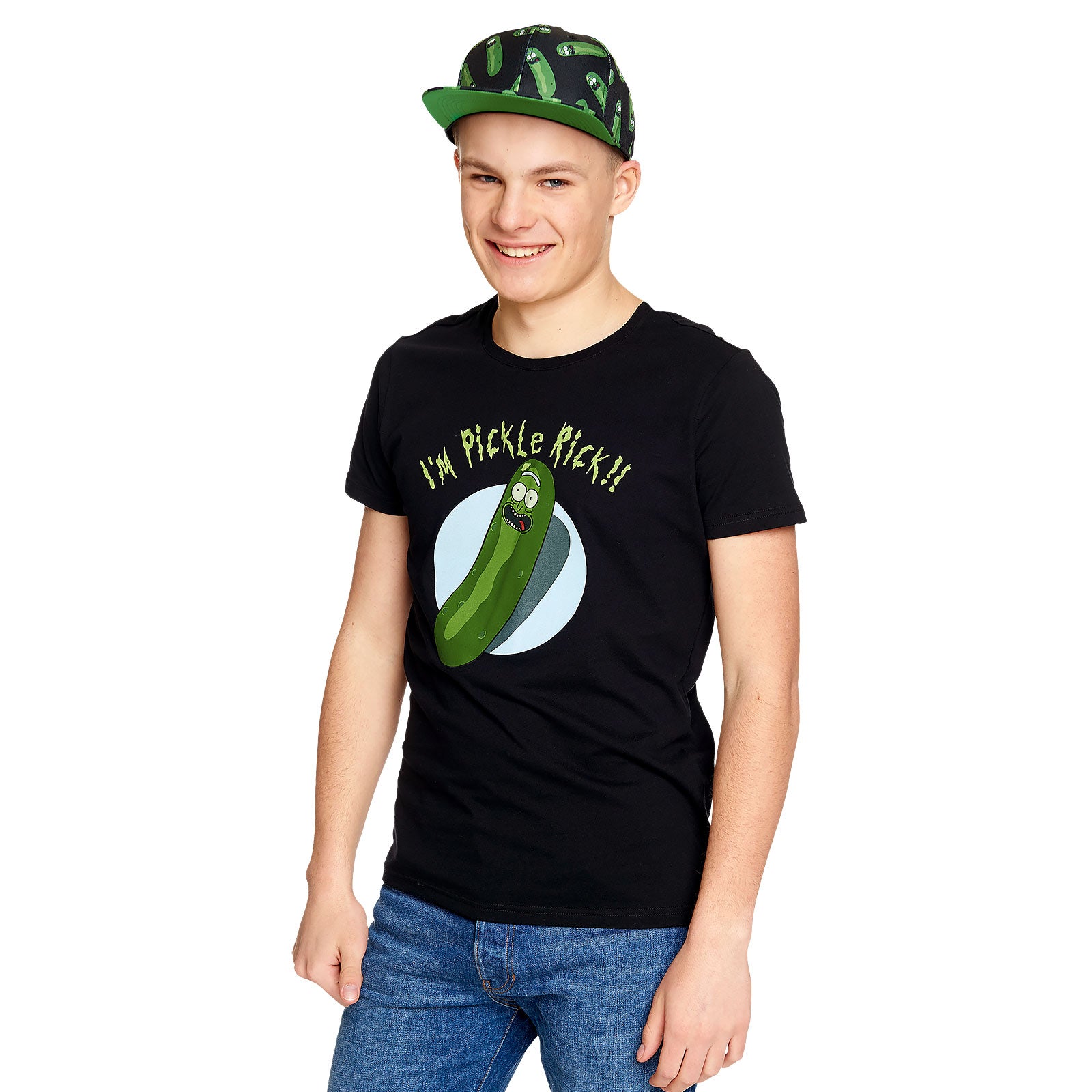 Immagine del prodotto Rick e Morty - T-shirt Pickle Rick nera