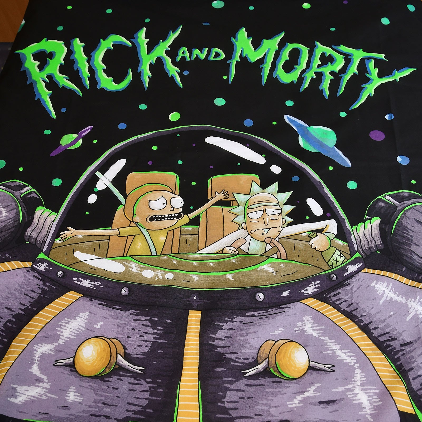 Immagine del prodotto Rick e Morty - Biancheria da letto reversibile Space Cruiser