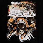Immagine del prodotto Attack on Titan - Maglietta Crew Fight nera