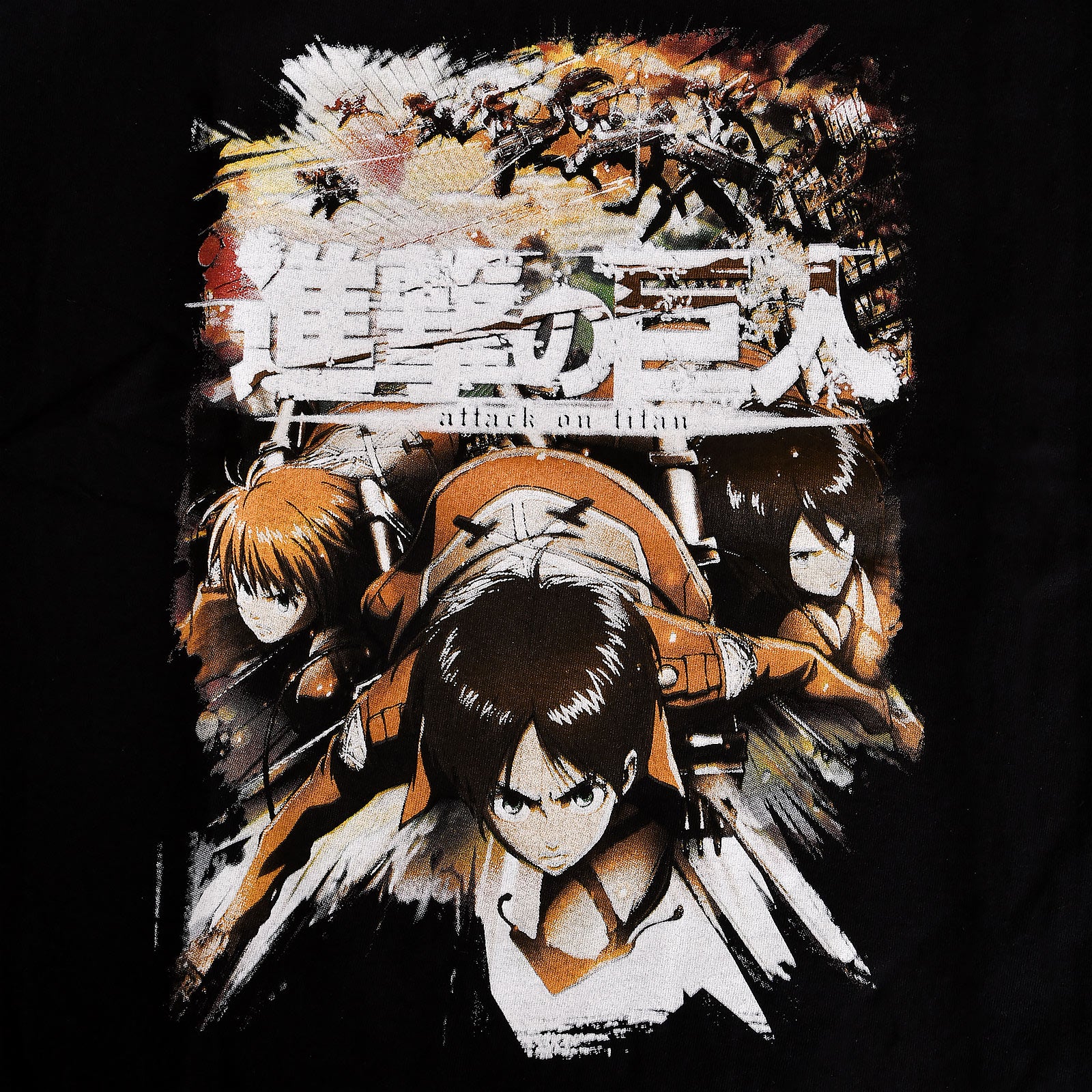 Immagine del prodotto Attack on Titan - Maglietta Crew Fight nera