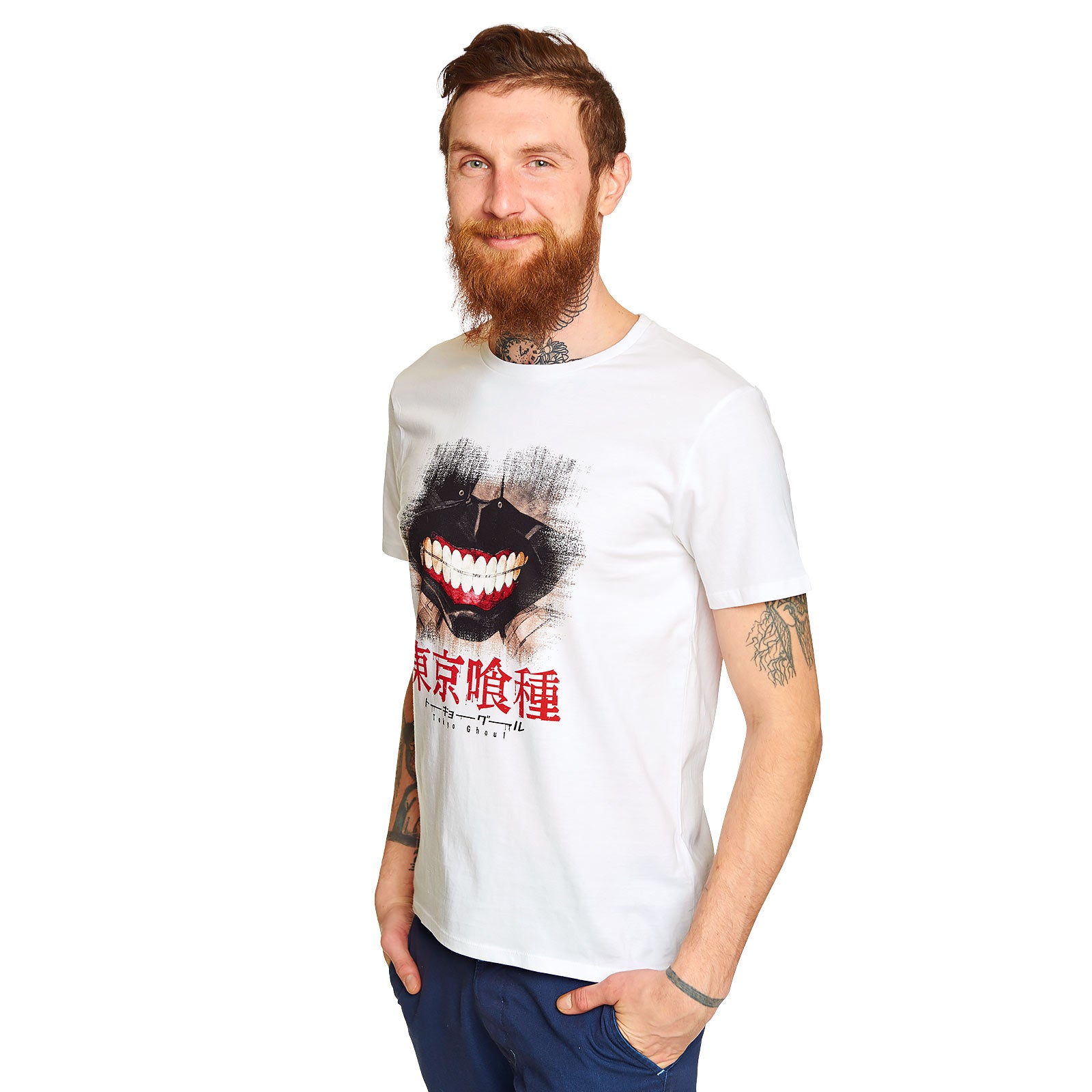 Immagine del prodotto Tokyo Ghoul - T-shirt bianca con maschera Kaneki