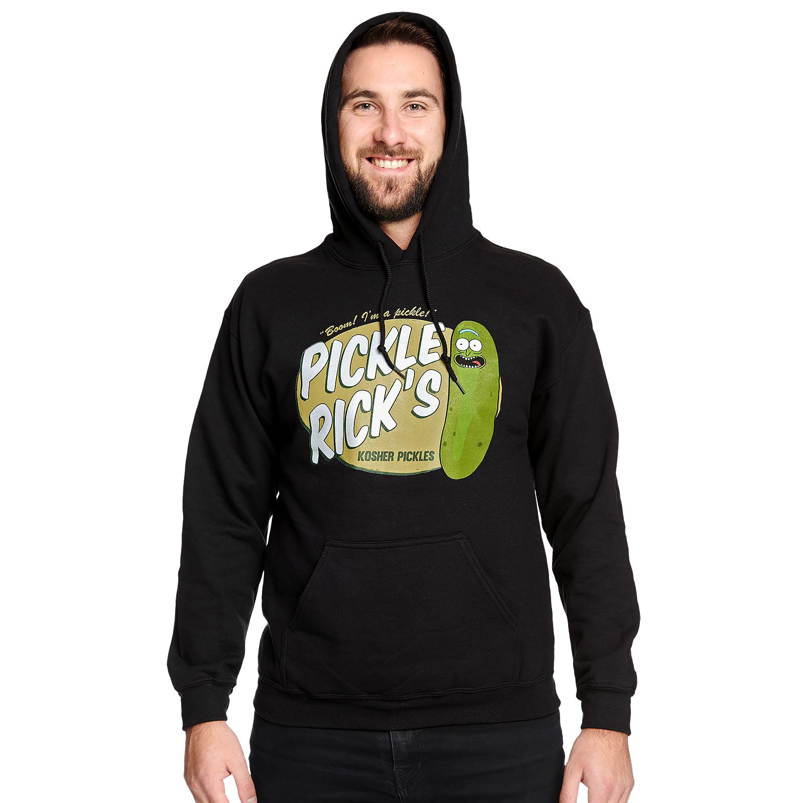 Immagine del prodotto Rick e Morty - Felpa con cappuccio Pickle Rick nera