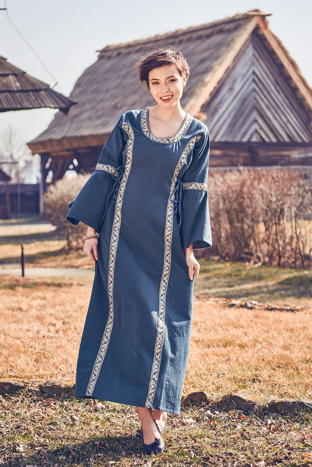 Immagine del prodotto Abito medievale Reinhild blu