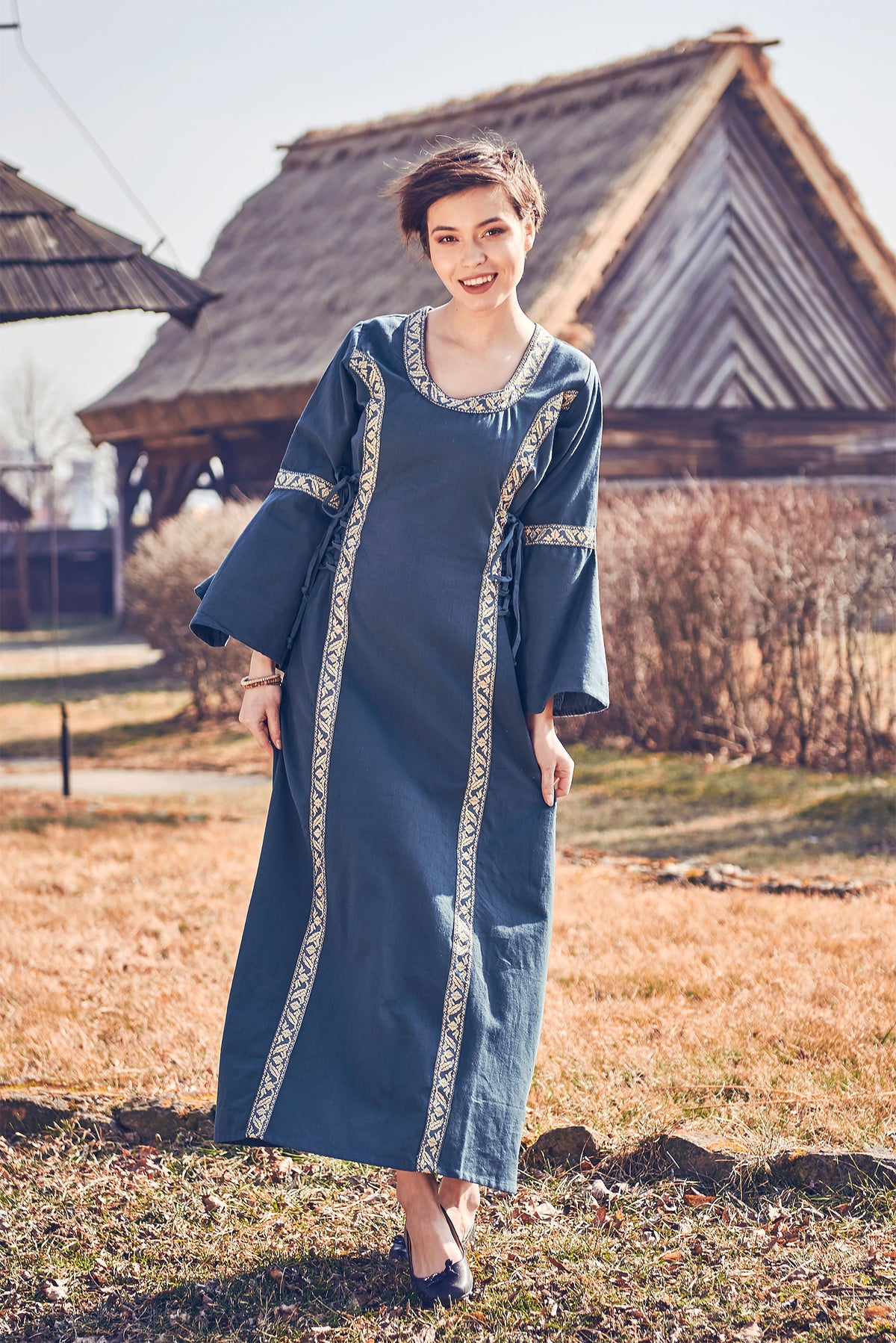 Immagine del prodotto Abito medievale Reinhild blu