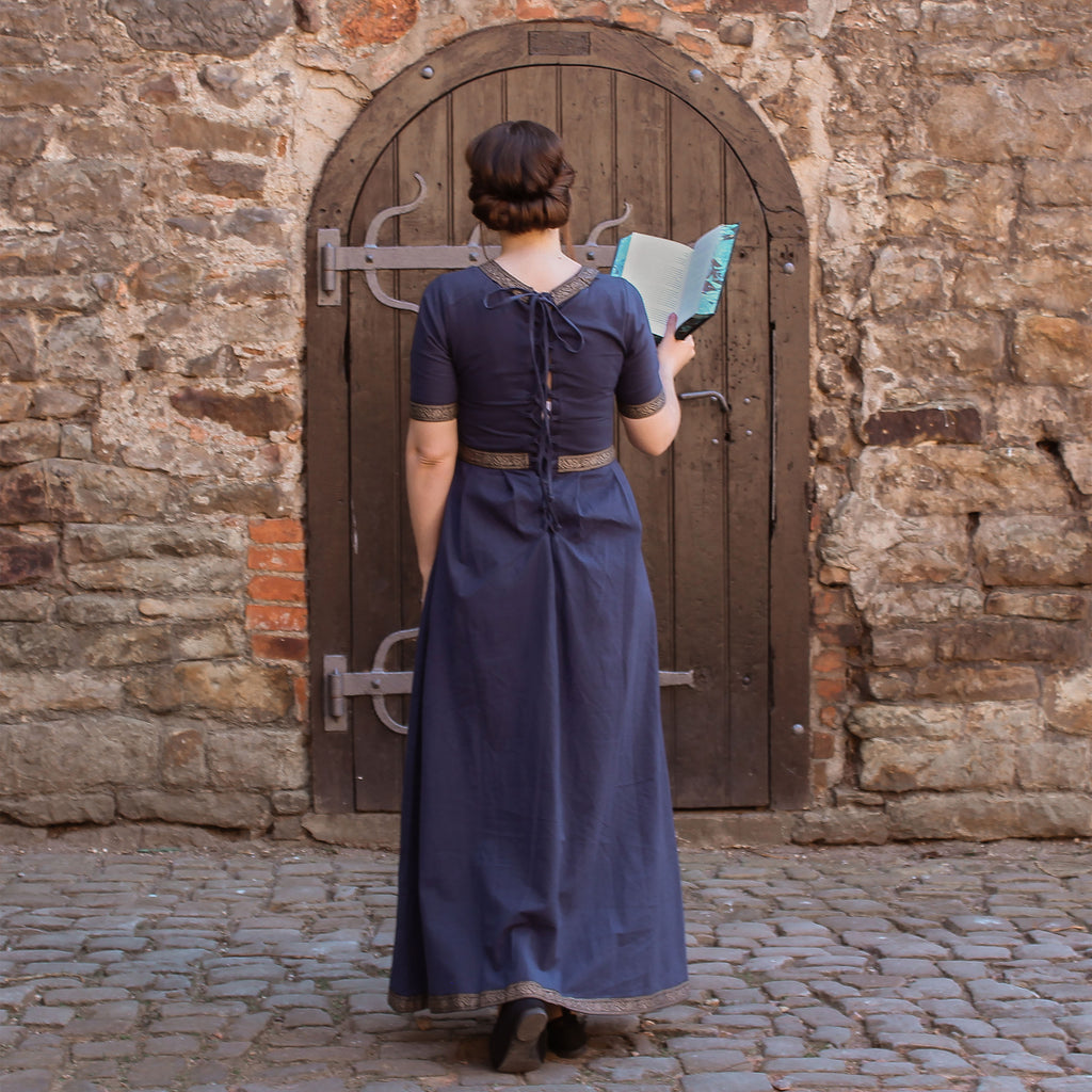 Immagine del prodotto Abito Medievale Ennlin a Maniche Corte Blu