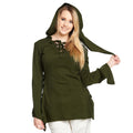 Immagine del prodotto Blusa medievale Lea con cappuccio verde