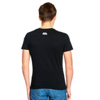 Immagine del prodotto T-shirt nera con poster di propaganda di Super Mario