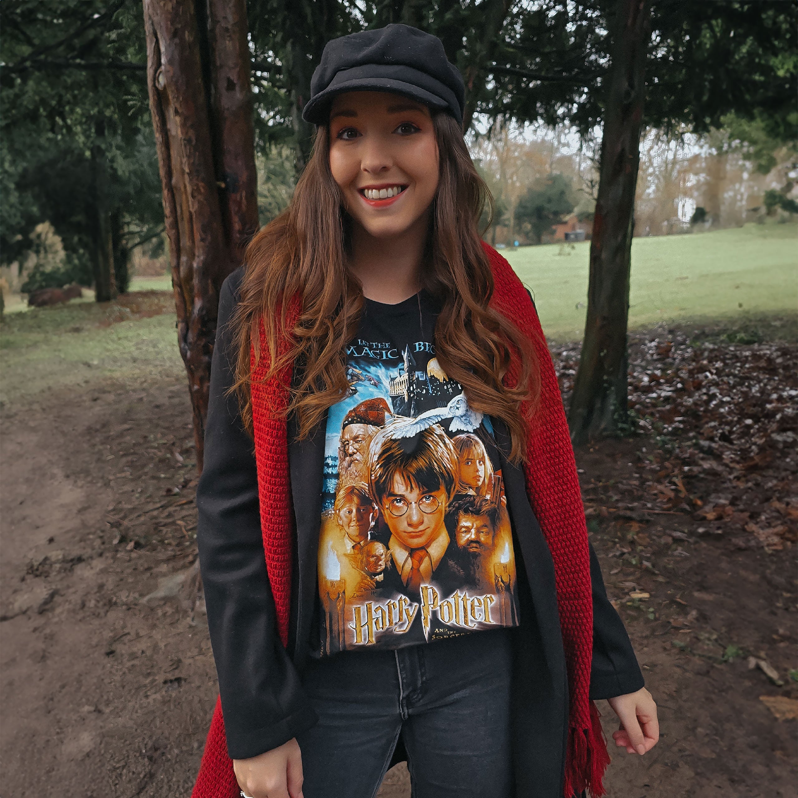 Immagine del prodotto Harry Potter - Maglietta nera con poster della Pietra Filosofale