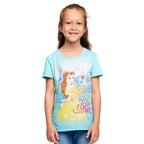 Immagine del prodotto La Bella e la Bestia - T-shirt di Belle per bambini turchese