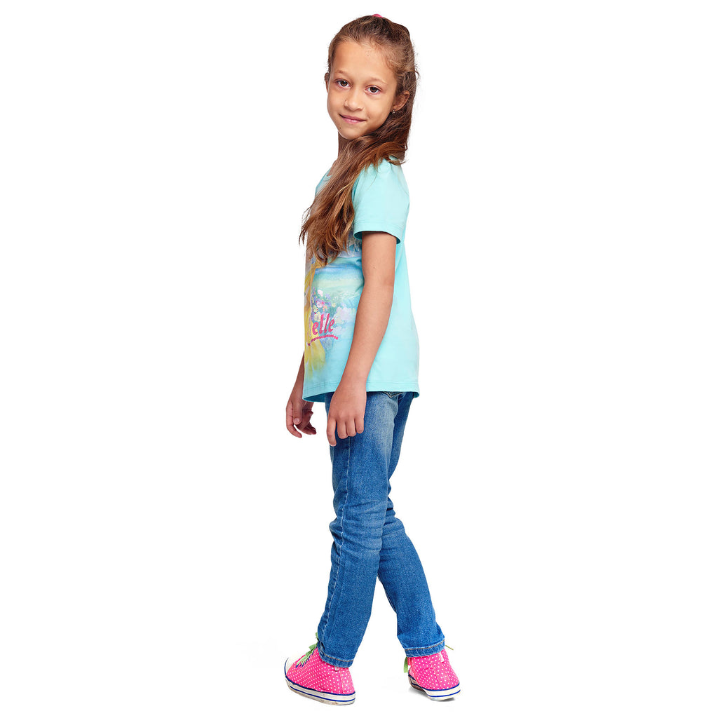 Immagine del prodotto La Bella e la Bestia - T-shirt di Belle per bambini turchese