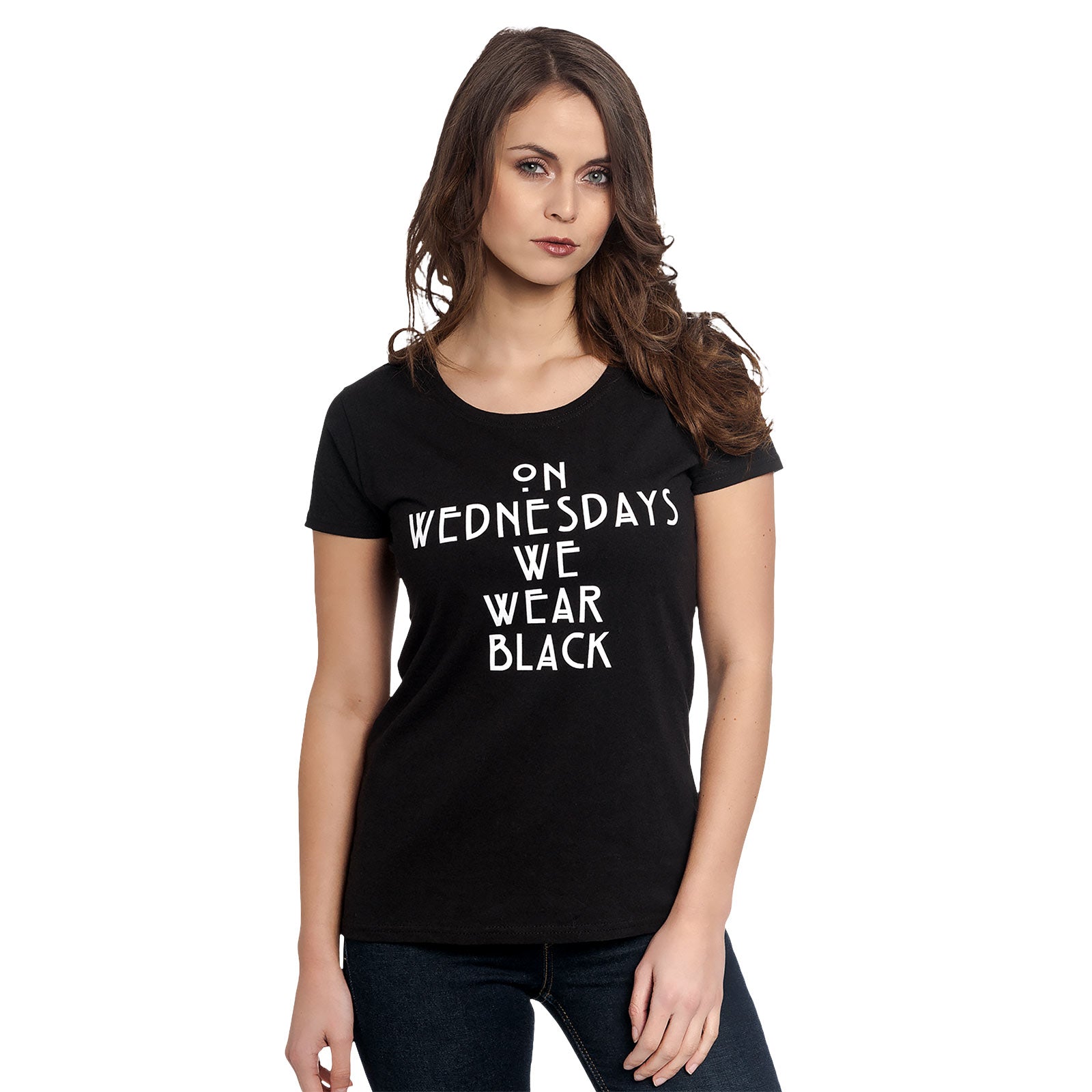 Immagine del prodotto American Horror Story - T-shirt 'Wednesdays' nera da donna