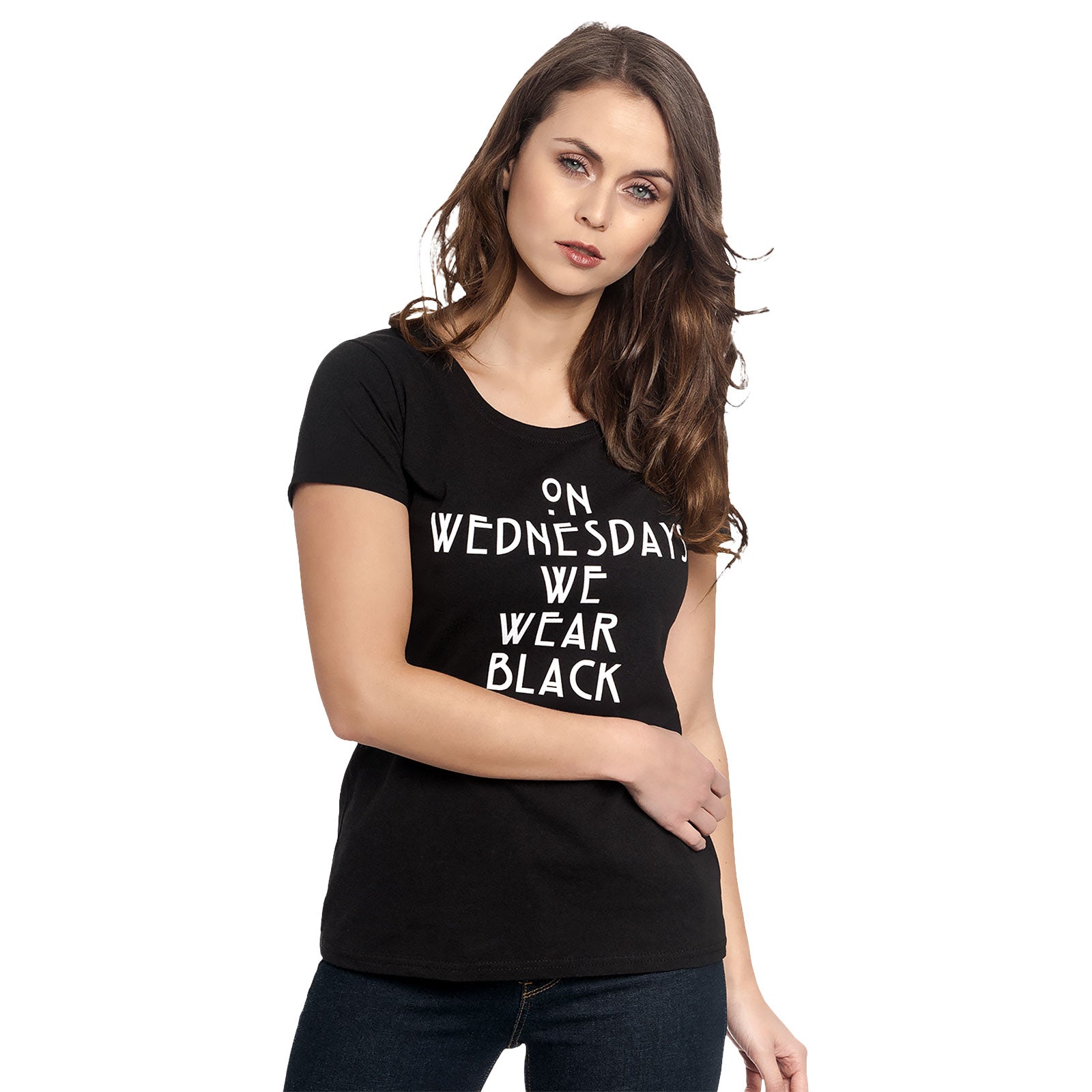 Immagine del prodotto American Horror Story - T-shirt 'Wednesdays' nera da donna