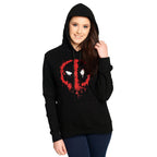 Immagine del prodotto Deadpool - Felpa con cappuccio da donna nera con logo