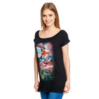 Immagine del prodotto Alice nel Paese delle Meraviglie - T-shirt da donna nera larga Late