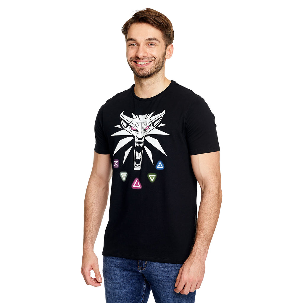 Immagine del prodotto Witcher - T-shirt nera con segno di strega