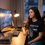 Immagine del prodotto Star Wars - T-shirt nera con schizzo del Millennium Falcon
